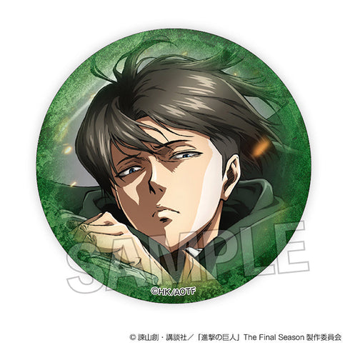 『進撃の巨人』ギラギラ缶バッジ J